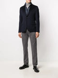 Herno padded-detail single-breasted blazer