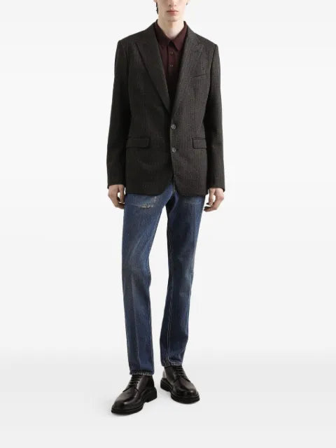 Dolce & Gabbana pinstriped single-breasted blazer