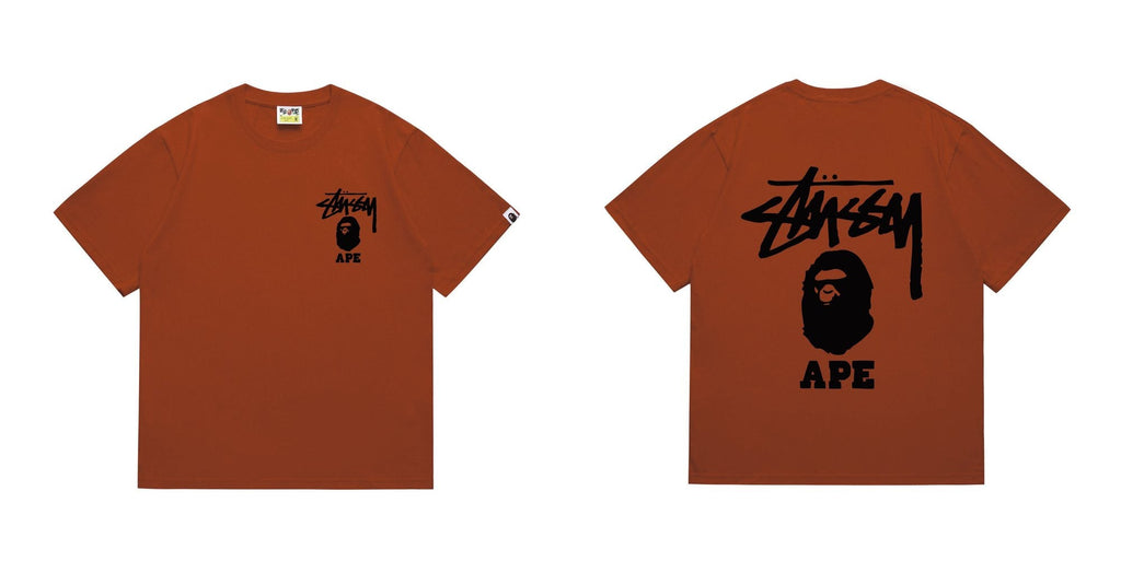BAPE Stussy Graphic Short-Sleeve T-Shirt