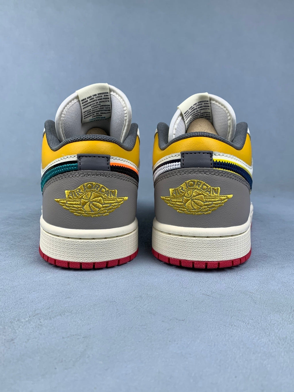 Air Jordan 1 Low Mandarin Duck Sails White Unisex Sneakers HV4511-133